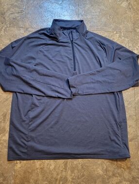 REI Pullover Running Shirt Mens XL Gray Long Sleeve 1/4 Zip Activewear Stretch